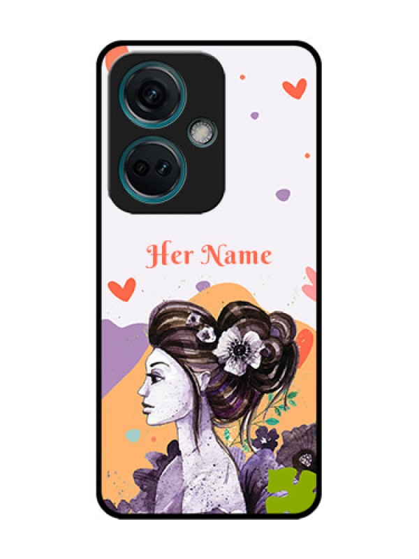 Custom Nord CE 3 5G Custom Metal Phone Case - Woman And Nature Design