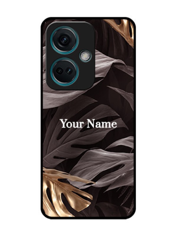 Custom Nord CE 3 5G Custom Metal Phone Case - Wild Leaves Digital Paint Design