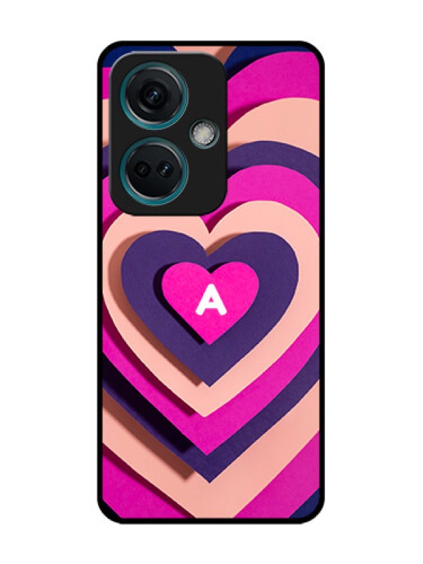 Custom Nord CE 3 5G Custom Metal Phone Case - Cute Heart Pattern Design