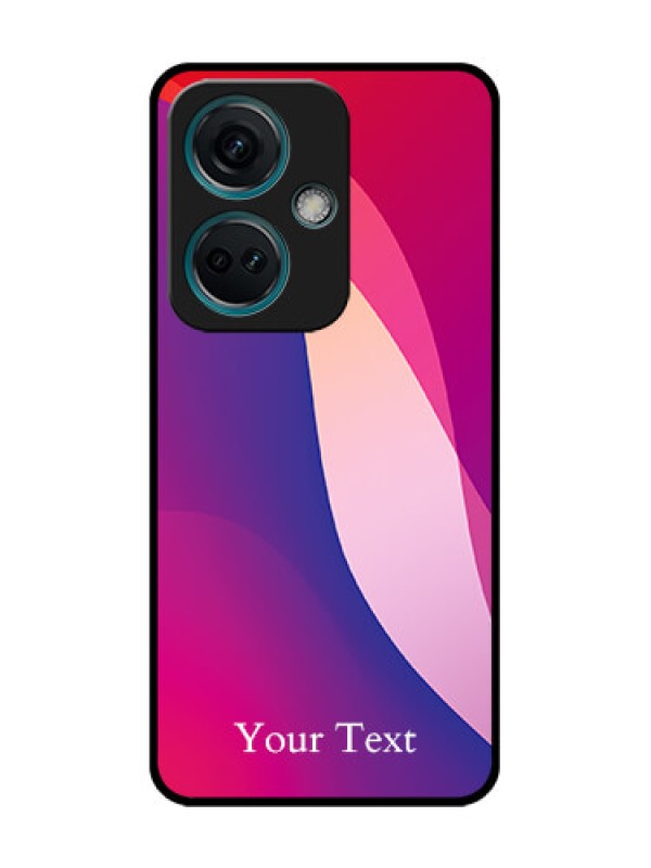 Custom Nord CE 3 5G Custom Metal Phone Case - Digital Abstract Overlap Design