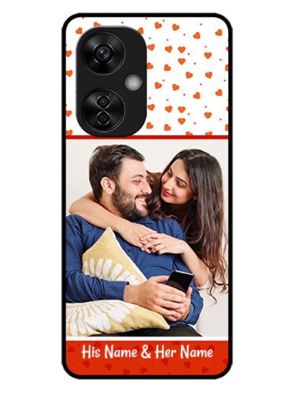 Custom OnePlus Nord CE 3 Lite 5G Custom Metal Phone CaseOrange Love Symbol Design