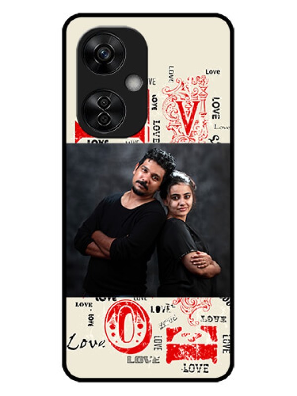 Custom OnePlus Nord CE 3 Lite 5G Custom Metal Phone CaseTrendy Love Design Case