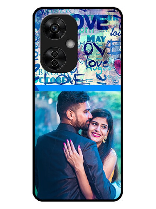 Custom OnePlus Nord CE 3 Lite 5G Custom Metal Phone CaseColorful Love Design