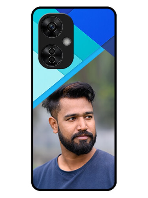 Custom OnePlus Nord CE 3 Lite 5G Custom Metal Phone CaseBlue Pattern Design