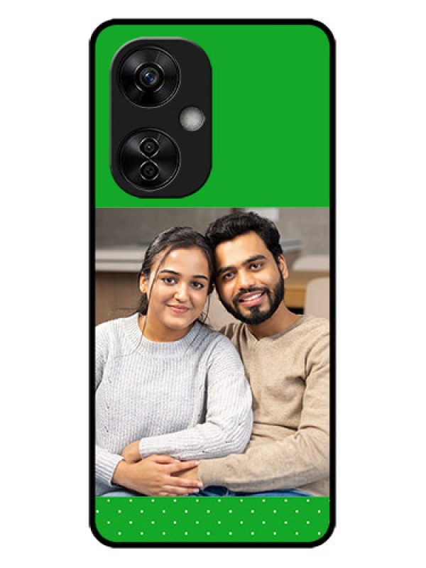 Custom OnePlus Nord CE 3 Lite 5G Custom Metal Phone CaseGreen Pattern Design