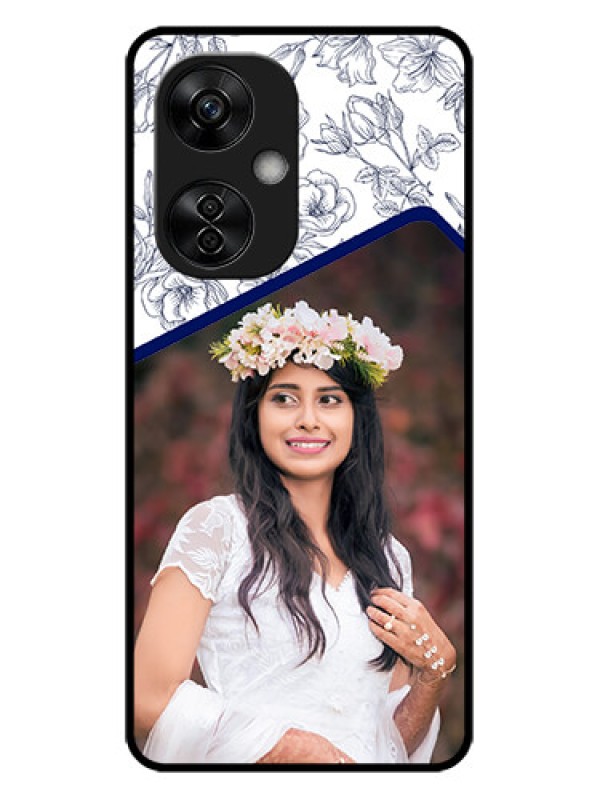 Custom OnePlus Nord CE 3 Lite 5G Custom Metal Phone CaseClassy Floral Design