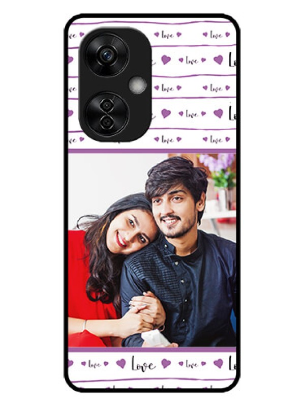 Custom OnePlus Nord CE 3 Lite 5G Custom Metal Phone CaseCouples Heart Design