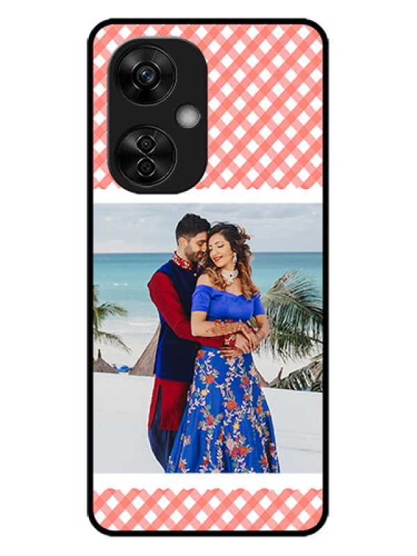 Custom OnePlus Nord CE 3 Lite 5G Custom Metal Phone CasePink Pattern Design