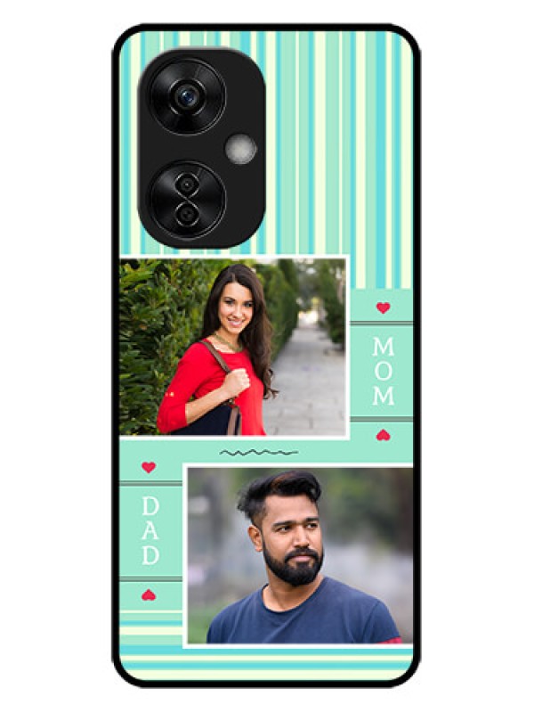 Custom OnePlus Nord CE 3 Lite 5G Custom Metal Phone CaseMom and Dad Pic Design