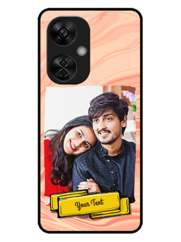 Custom OnePlus Nord CE 3 Lite 5G Custom Metal Phone CaseMarble Texture Design