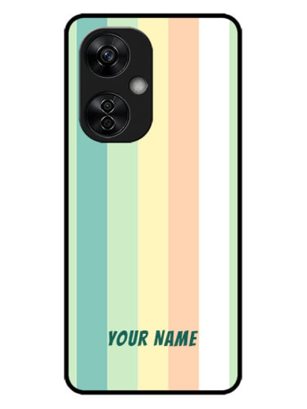 Custom OnePlus Nord CE 3 Lite 5G Custom Metal Phone CaseMulti - Colour Stripes Design