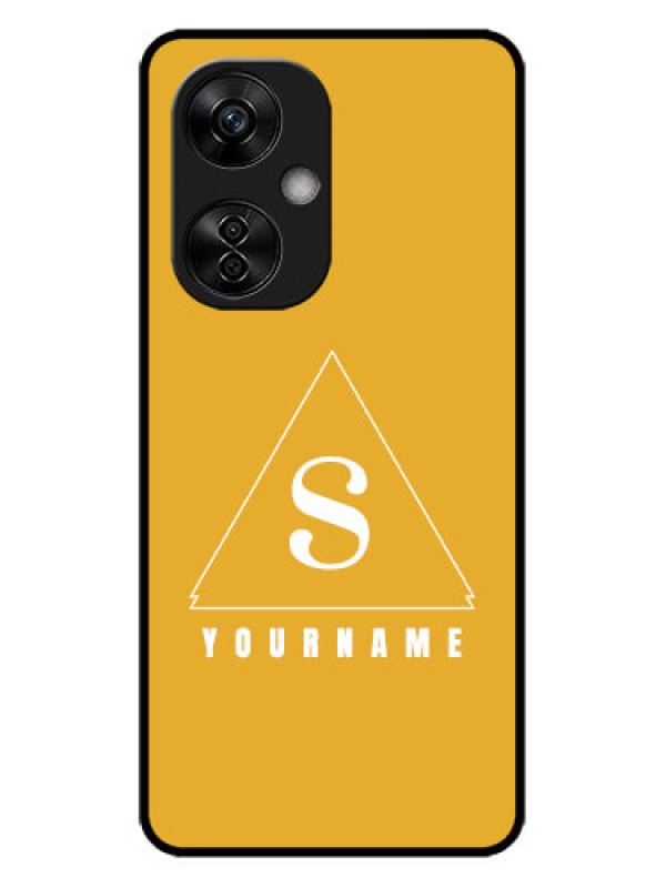 Custom OnePlus Nord CE 3 Lite 5G Custom Metal Phone CaseSimple Triangle Design