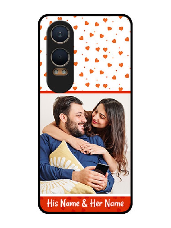 Custom OnePlus Nord Ce 4 Lite 5G Custom Metal Phone CaseOrange Love Symbol Design