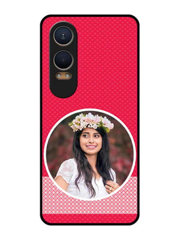 Custom OnePlus Nord Ce 4 Lite 5G Custom Metal Phone CasePink Color Pattern Design