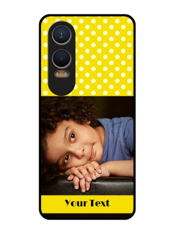 Custom OnePlus Nord Ce 4 Lite 5G Custom Metal Phone CaseBright Yellow Case Design