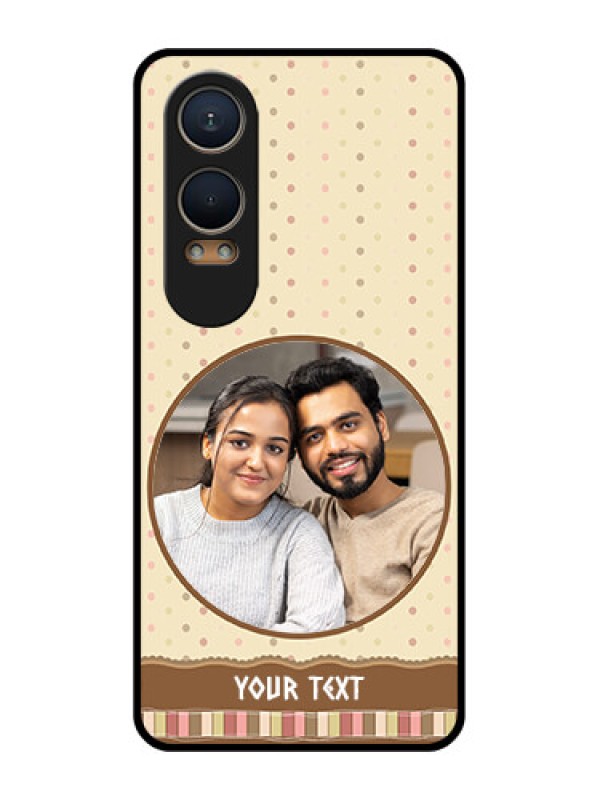 Custom OnePlus Nord Ce 4 Lite 5G Custom Metal Phone CaseBrown Dotted Mobile Case Design