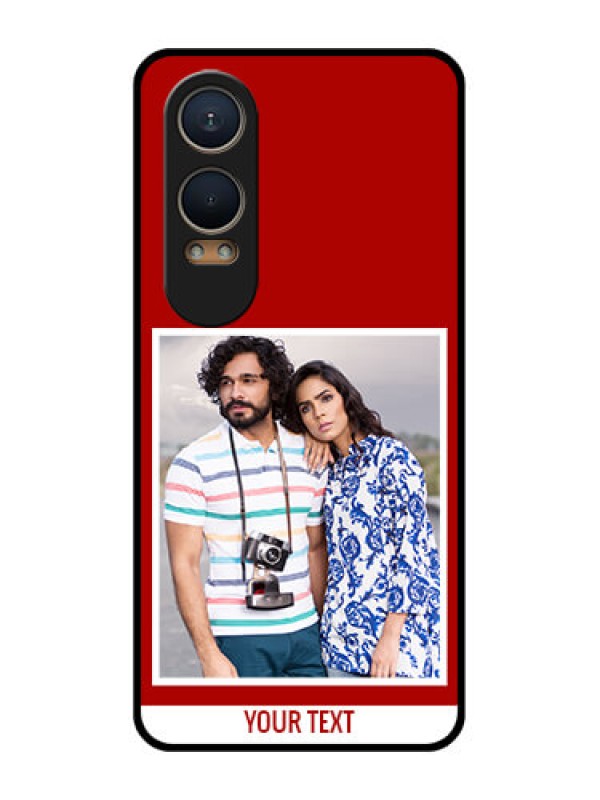 Custom OnePlus Nord Ce 4 Lite 5G Custom Metal Phone CaseRed Color Design