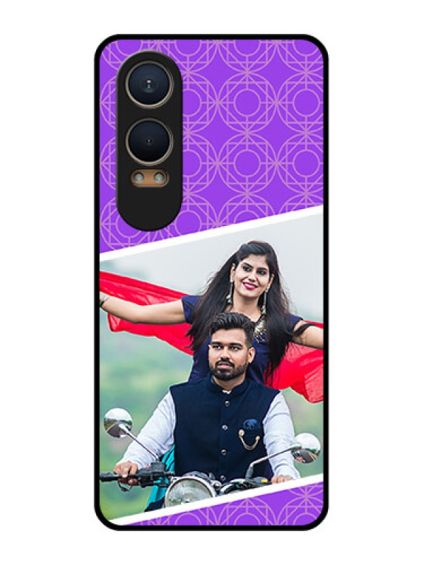 Custom OnePlus Nord Ce 4 Lite 5G Custom Metal Phone CaseViolet Color Pattern Design