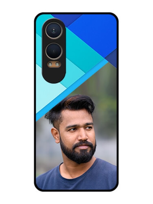 Custom OnePlus Nord Ce 4 Lite 5G Custom Metal Phone CaseBlue Pattern Design