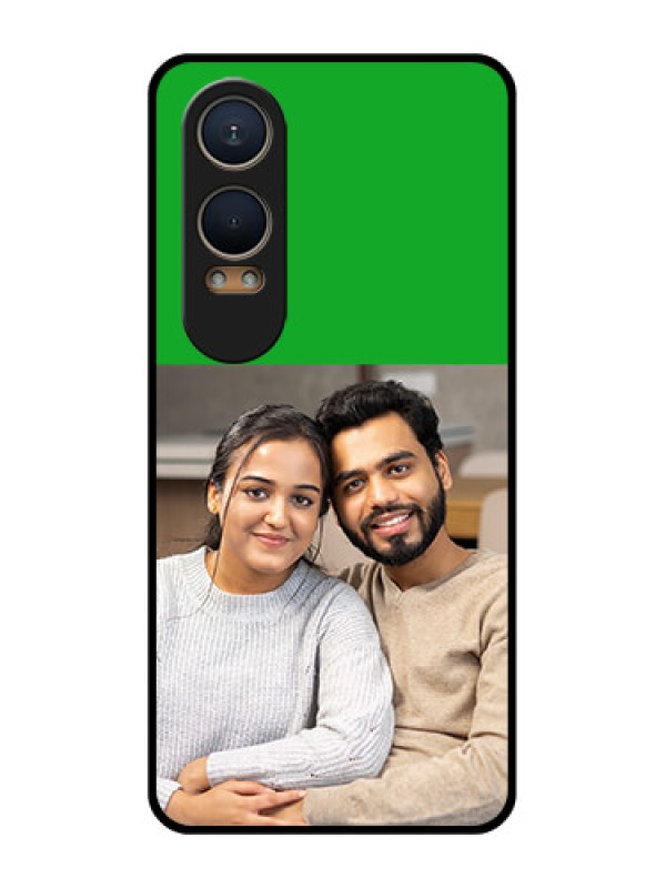 Custom OnePlus Nord Ce 4 Lite 5G Custom Metal Phone CaseGreen Pattern Design