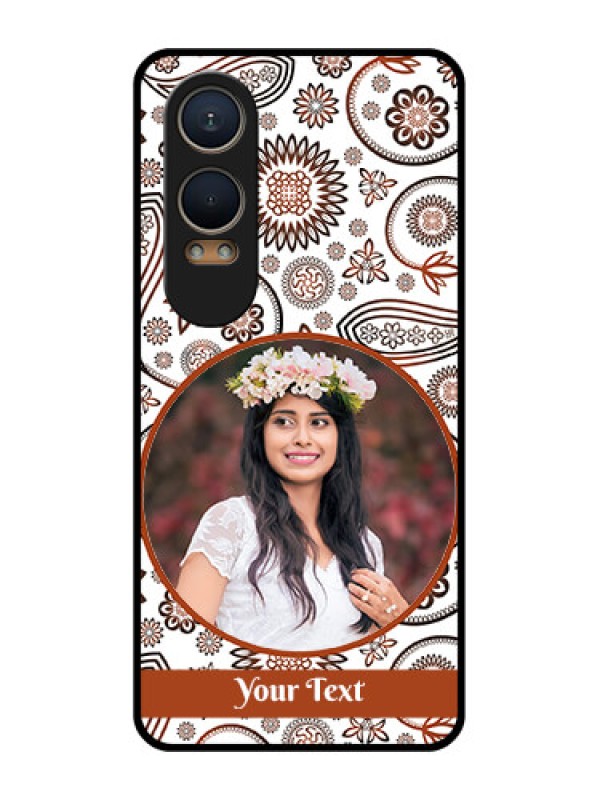 Custom OnePlus Nord Ce 4 Lite 5G Custom Metal Phone CaseAbstract Flower Design