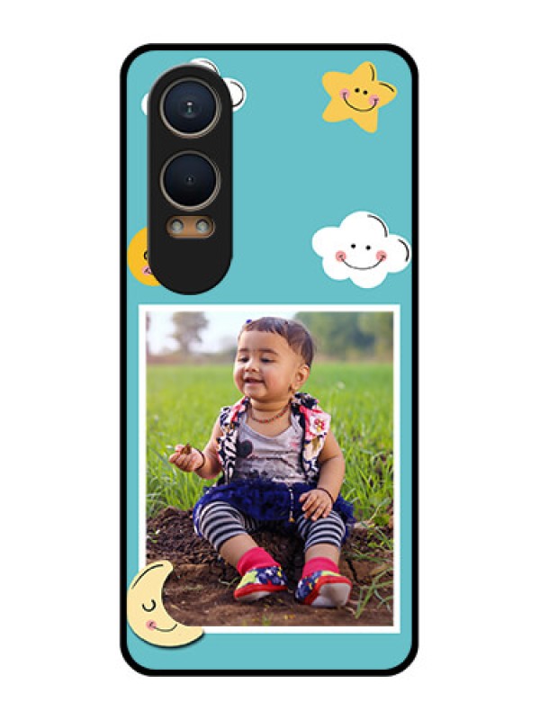Custom OnePlus Nord Ce 4 Lite 5G Custom Metal Phone CaseSmiley Kids Stars Design