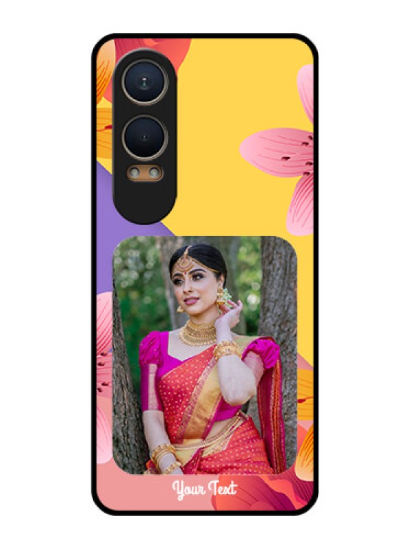 Custom OnePlus Nord Ce 4 Lite 5G Custom Metal Phone Case3 Image With Vintage Floral Design