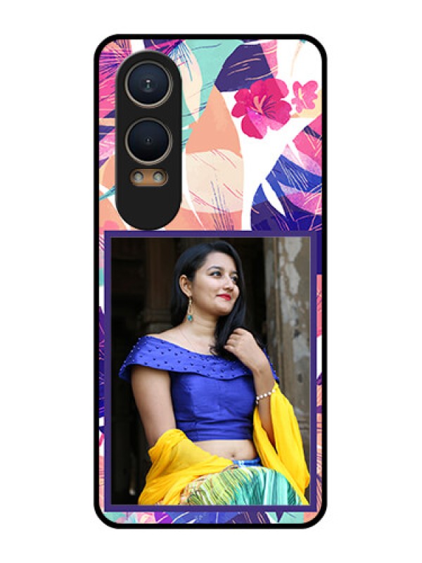 Custom OnePlus Nord Ce 4 Lite 5G Custom Metal Phone CaseAbstract Floral Design