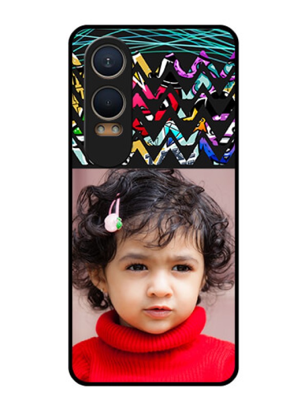 Custom OnePlus Nord Ce 4 Lite 5G Custom Metal Phone CaseNeon Abstract Design