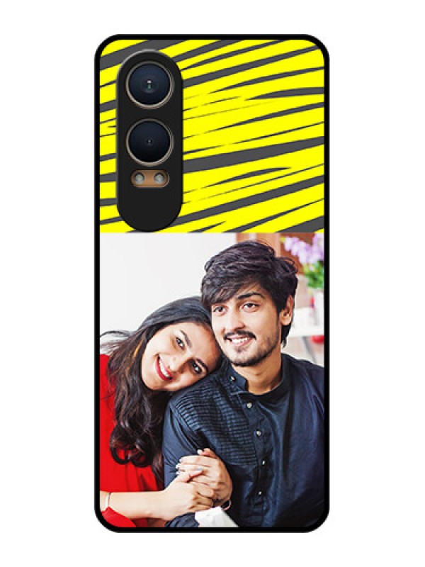 Custom OnePlus Nord Ce 4 Lite 5G Custom Metal Phone CaseYellow Abstract Design