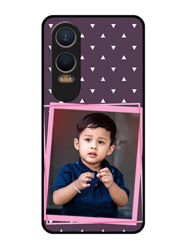 Custom OnePlus Nord Ce 4 Lite 5G Custom Metal Phone CaseTriangle Pattern Dotted Design