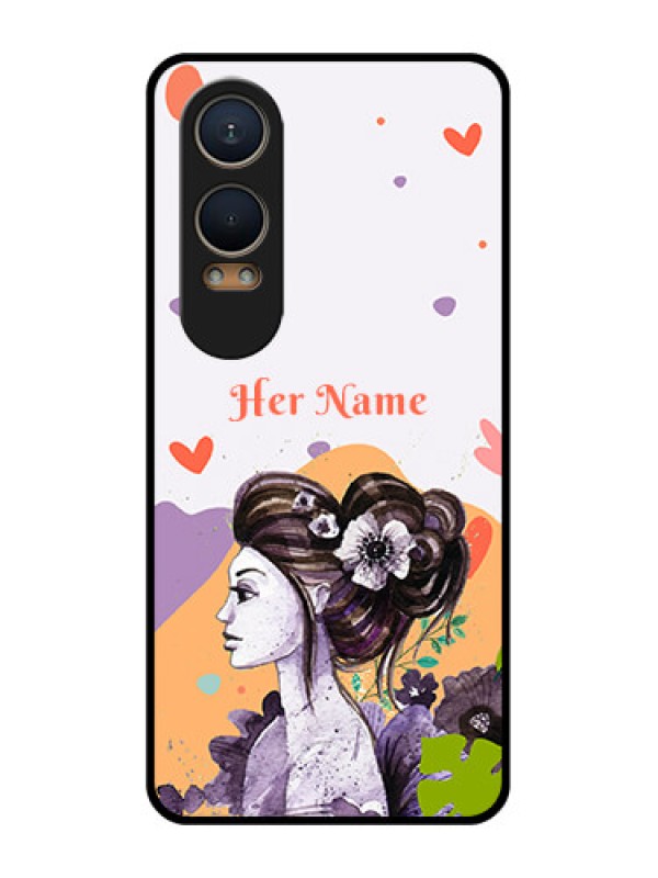 Custom OnePlus Nord Ce 4 Lite 5G Custom Metal Phone CaseWoman And Nature Design