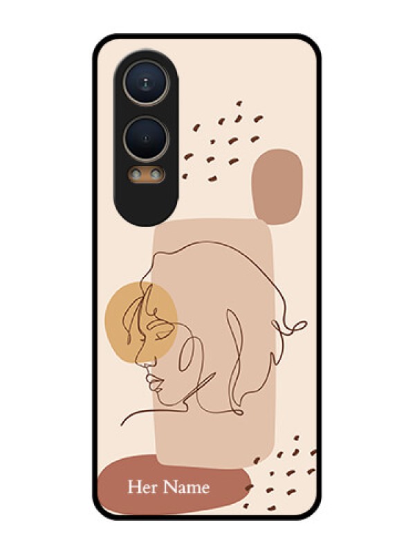 Custom OnePlus Nord Ce 4 Lite 5G Custom Metal Phone CaseCalm Woman Line Art Design