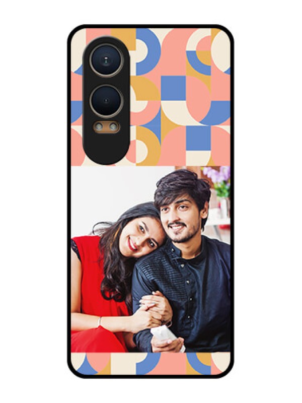 Custom OnePlus Nord Ce 4 Lite 5G Custom Metal Phone CaseSemi - Circle Maze Pattern Design