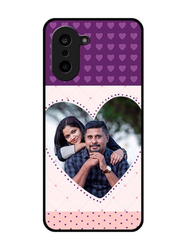 Custom Oneplus Nord CE 5 5G Custom Metal Phone Case - Violet Love Dots Design