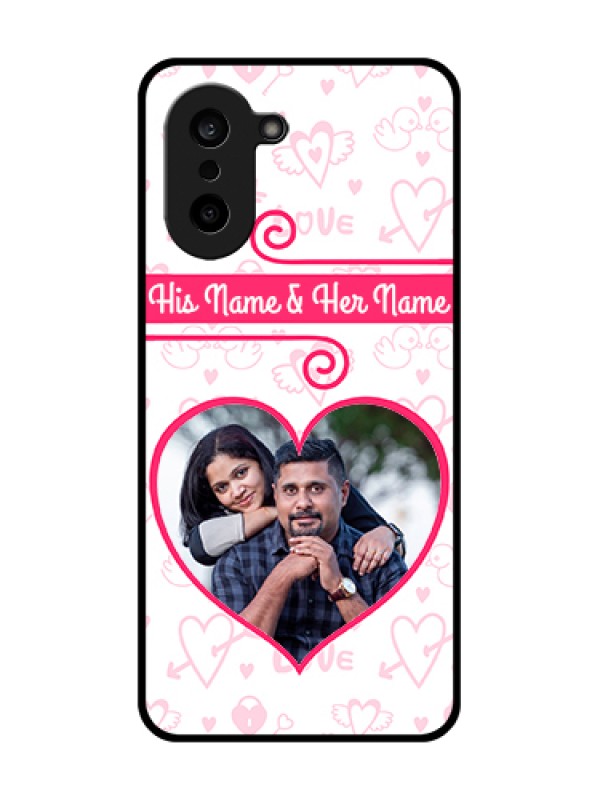 Custom Oneplus Nord CE 5 5G Custom Metal Phone Case - Heart Shape Love Design