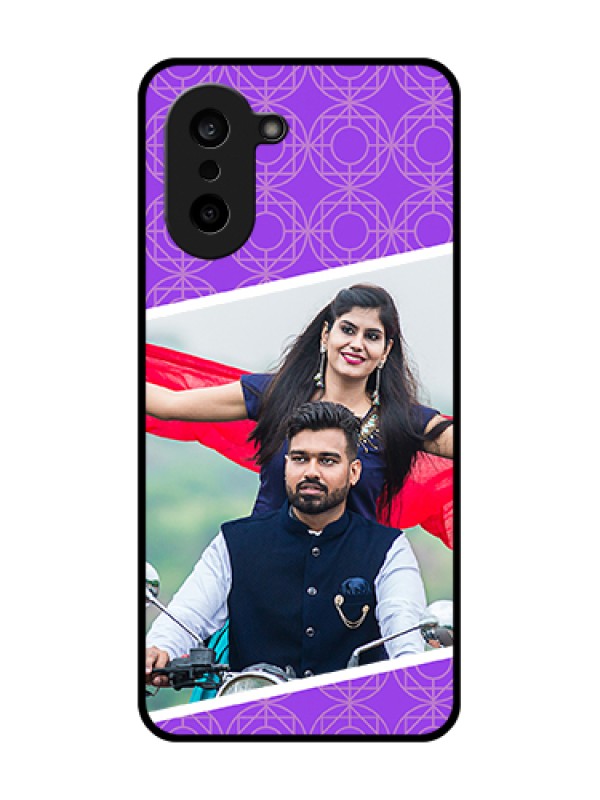 Custom Oneplus Nord CE 5 5G Custom Metal Phone Case - Violet Color Pattern Design