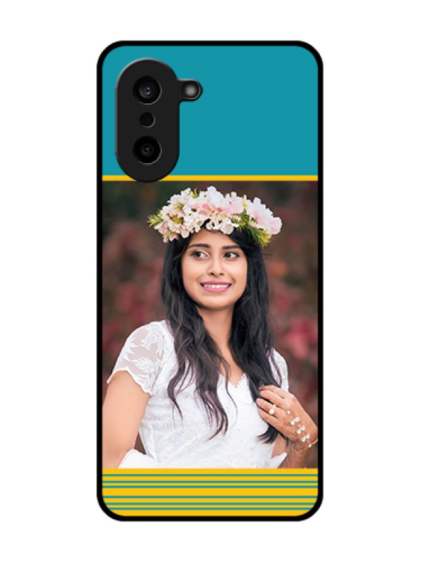 Custom Oneplus Nord CE 5 5G Custom Metal Phone Case - Yellow & Blue Design