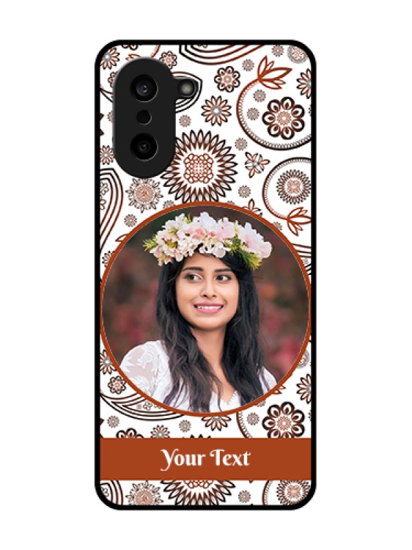 Custom Oneplus Nord CE 5 5G Custom Metal Phone Case - Abstract Flower Design