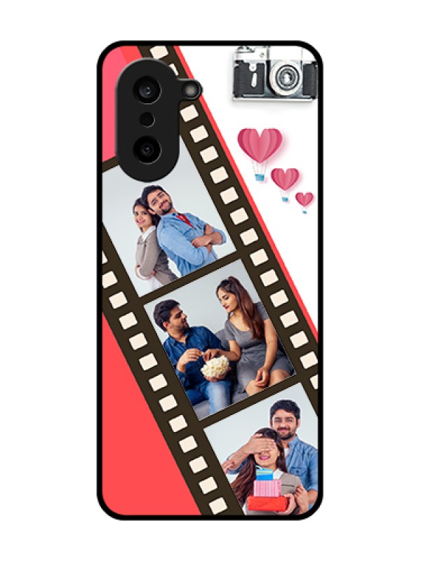 Custom Oneplus Nord CE 5 5G Custom Metal Phone Case - 3 Image Holder With Film Reel