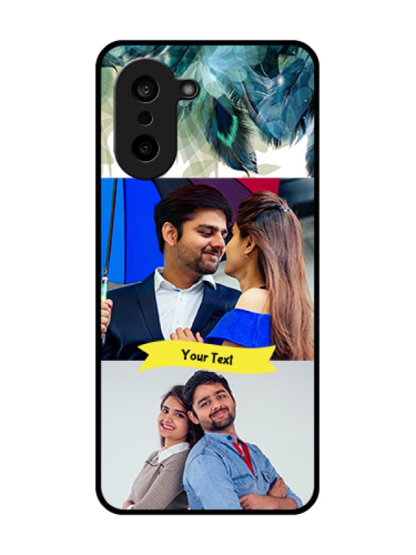 Custom Oneplus Nord CE 5 5G Custom Metal Phone Case - Image With Boho Peacock Feather Design