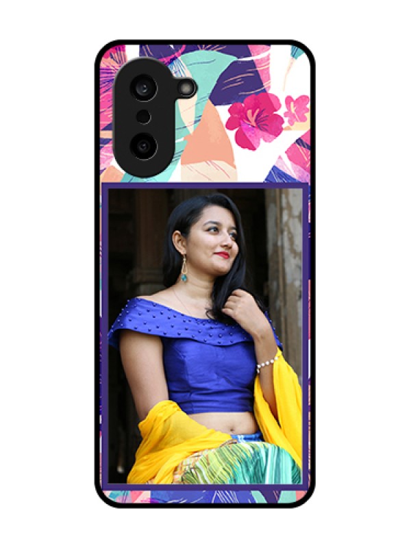 Custom Oneplus Nord CE 5 5G Custom Metal Phone Case - Abstract Floral Design