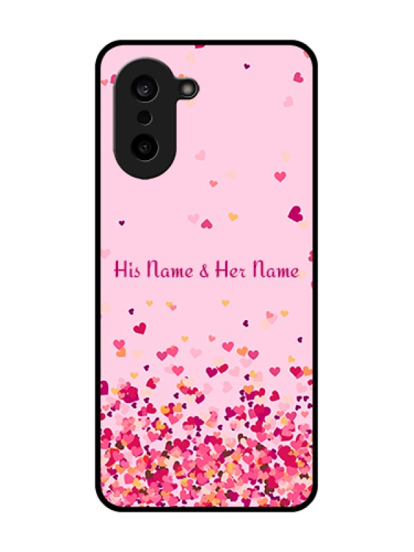 Custom Oneplus Nord CE 5 5G Custom Metal Phone Case - Floating Hearts Design