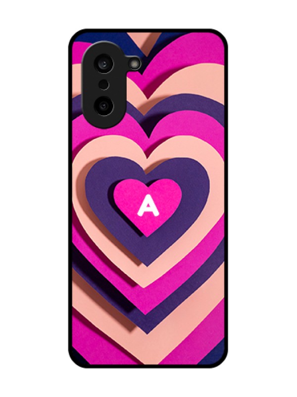 Custom Oneplus Nord CE 5 5G Custom Metal Phone Case - Cute Heart Pattern Design