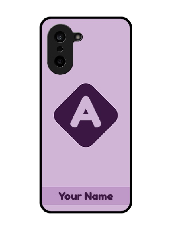 Custom Oneplus Nord CE 5 5G Custom Metal Phone Case - Custom Letter In Curved Badge Design