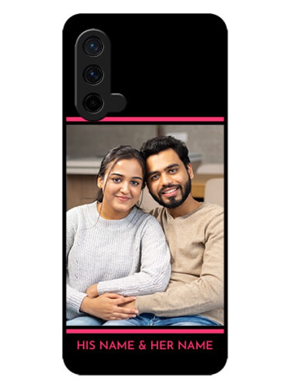 Custom OnePlus Nord CE 5G Custom Metal Phone CaseWith Add Text Design