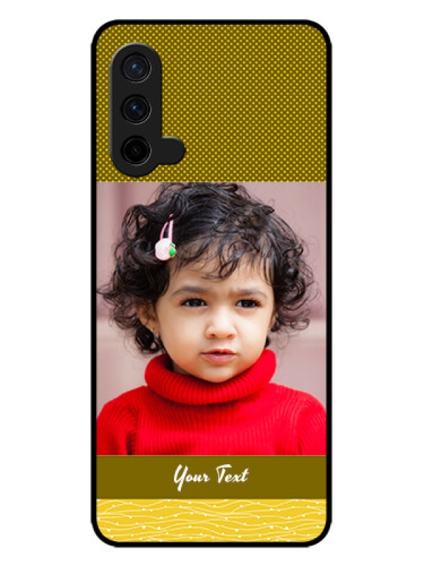 Custom OnePlus Nord CE 5G Custom Metal Phone CaseSimple Green Color Design