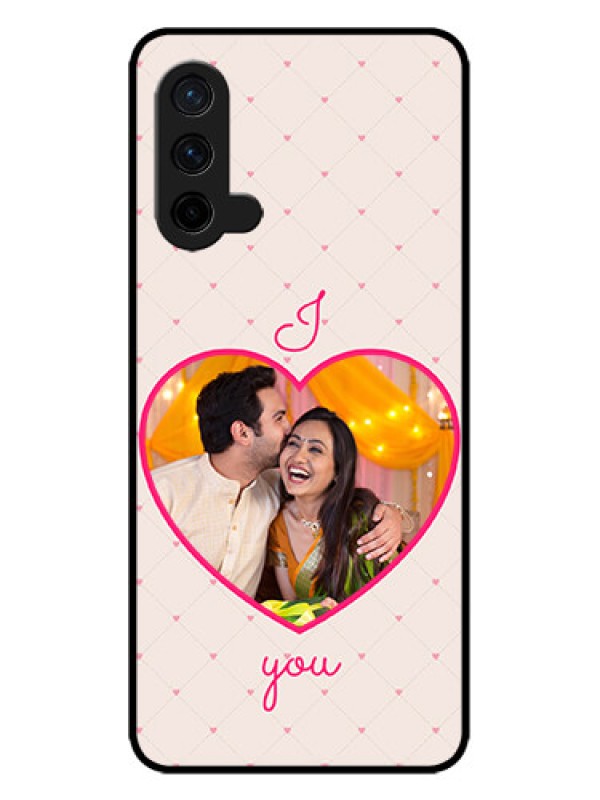 Custom OnePlus Nord CE 5G Custom Metal Phone CaseHeart Shape Design