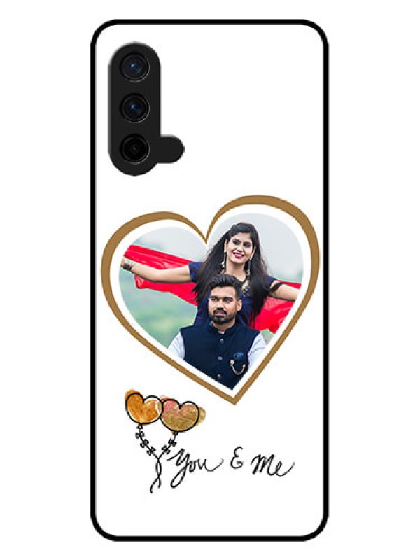 Custom OnePlus Nord CE 5G Custom Metal Phone CaseYou and Me Design