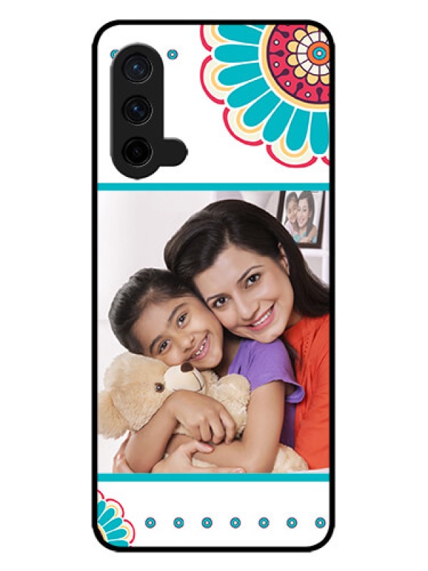 Custom OnePlus Nord CE 5G Custom Metal Phone CaseFlower Design